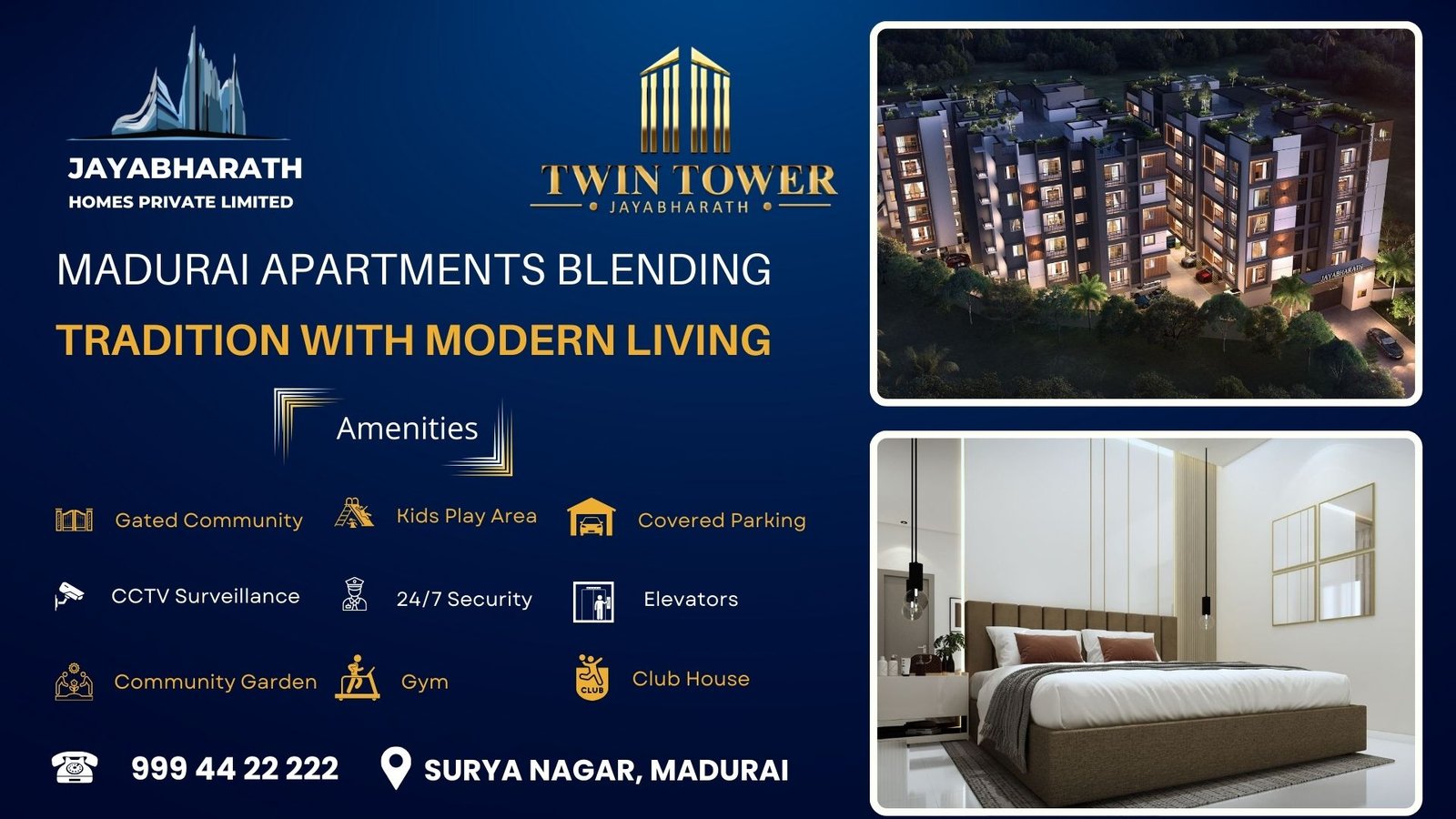 Apartments in madurai Twin Tower Jayabharath