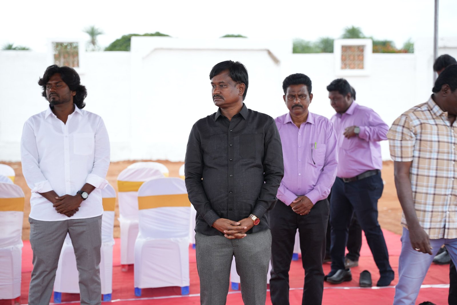 Jayakumar Jayabharath, respected businessman and richest man in Madurai, inaugurating Jayabharath Elanza apartments.