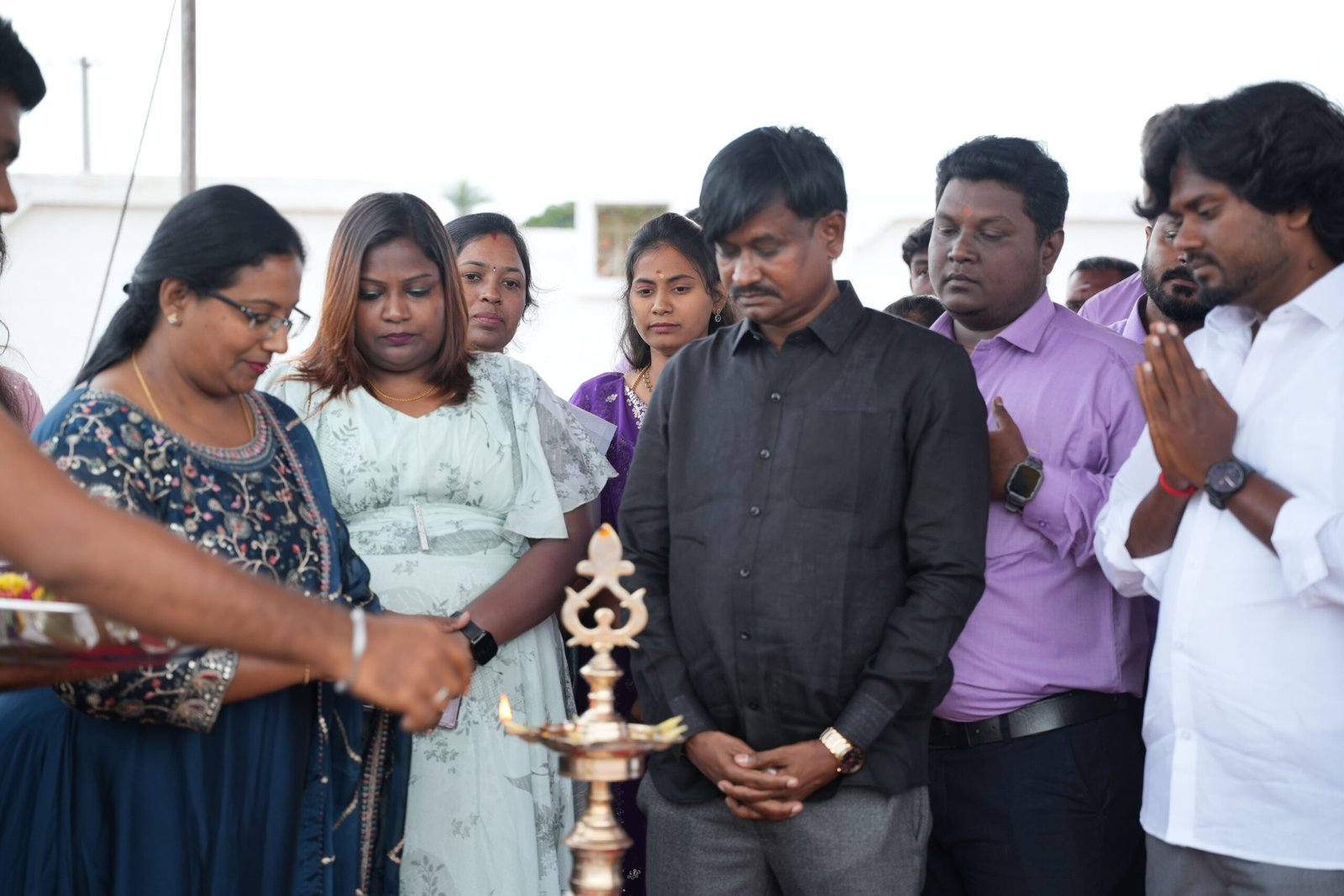 Jayakumar Jayabharath, respected businessman and richest man in Madurai, inaugurating Jayabharath Elanza apartments.