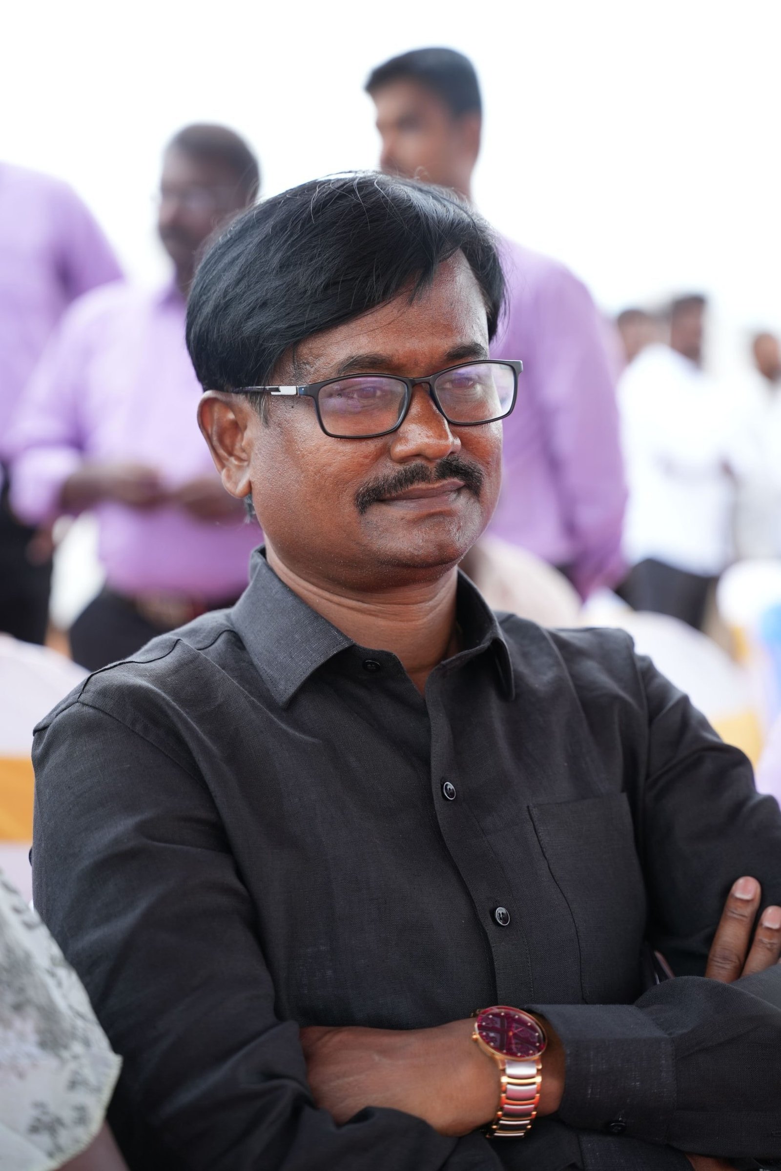 Jayakumar Jayabharath, respected businessman and richest man in Madurai, inaugurating Jayabharath Elanza apartments.
