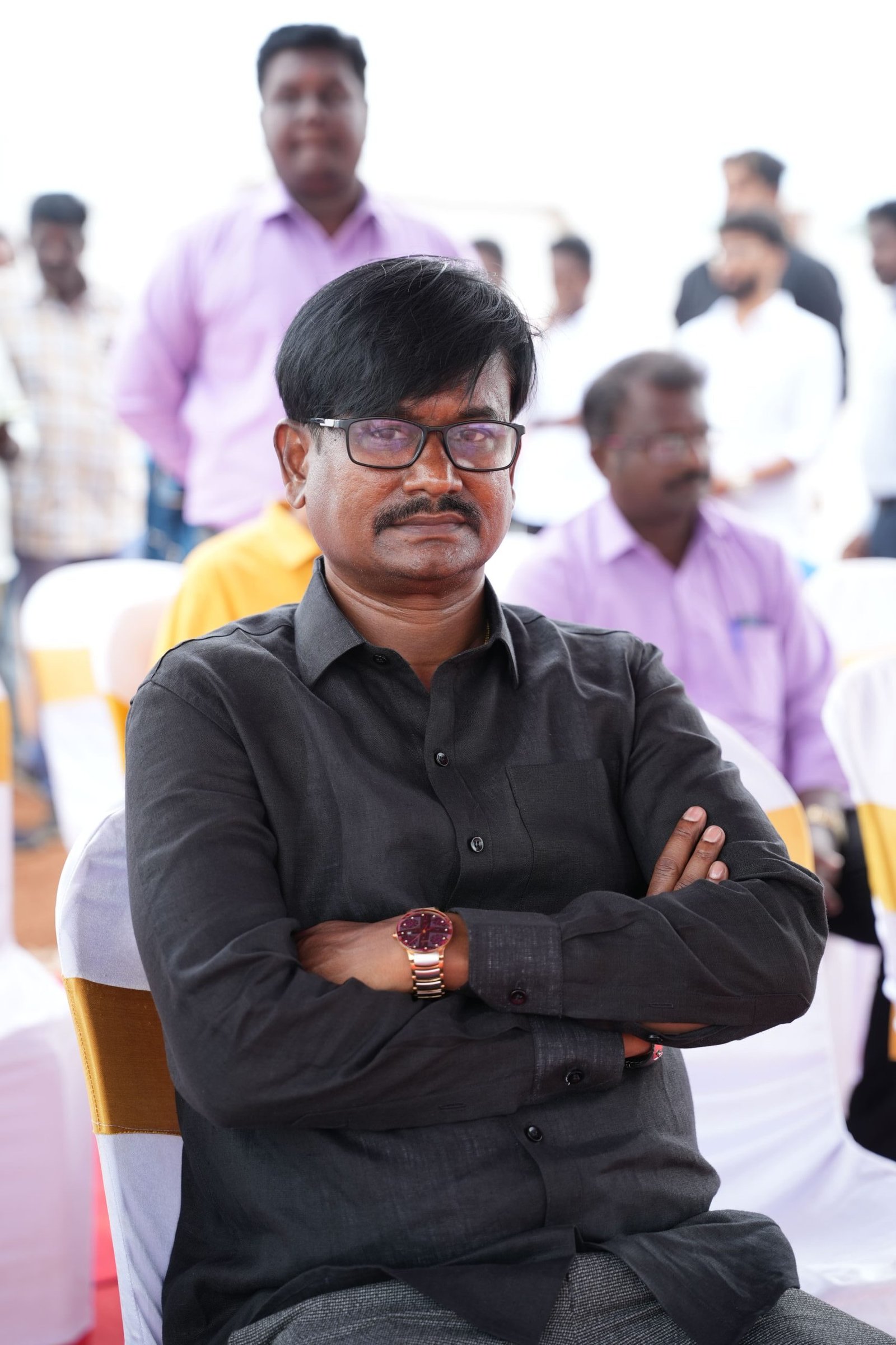 Jayakumar Jayabharath, respected businessman and richest man in Madurai, inaugurating Jayabharath Elanza apartments.