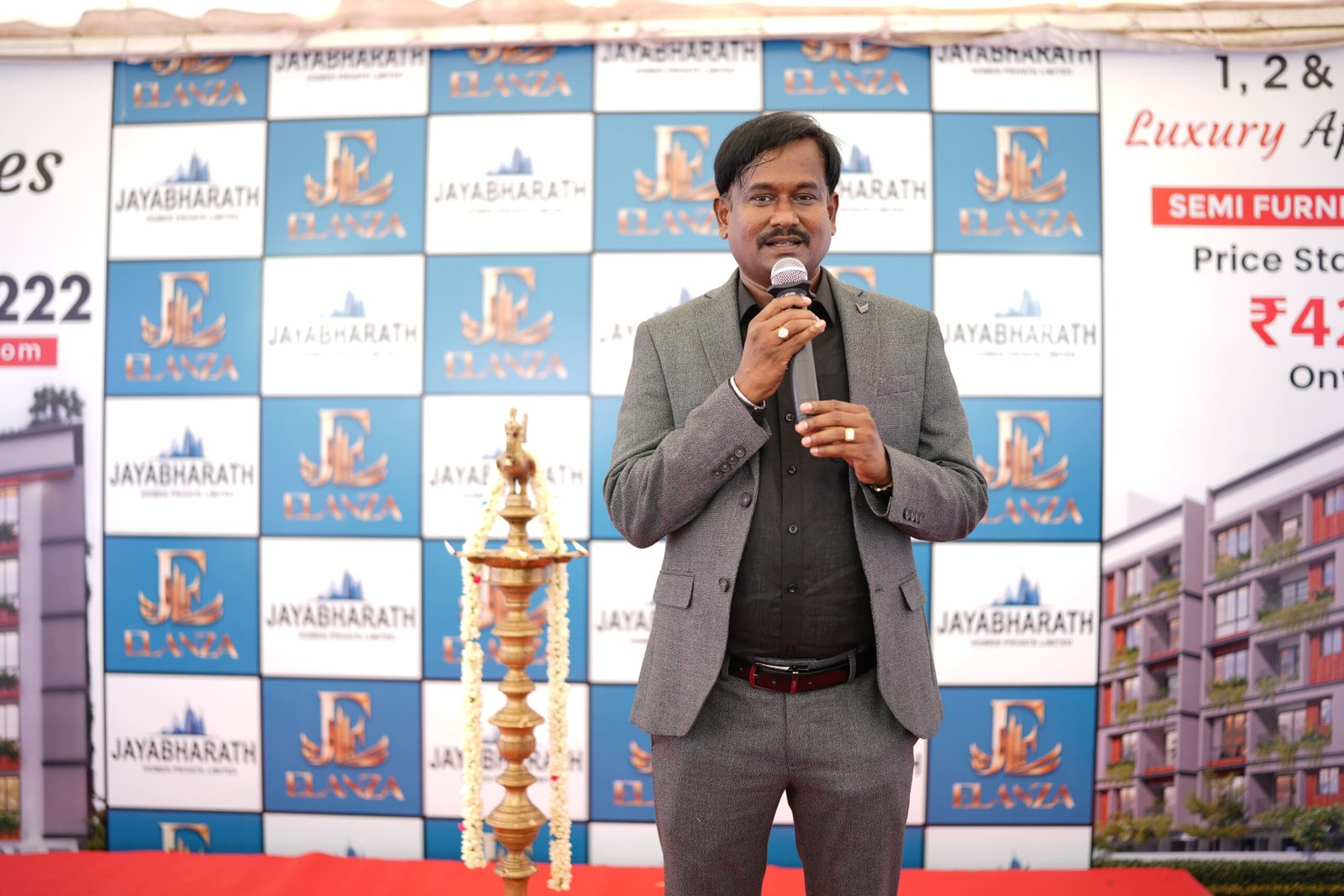 Jayakumar Jayabharath, Founder and Managing Director of Jayabharath Homes, recognized as the richest man in Madurai.