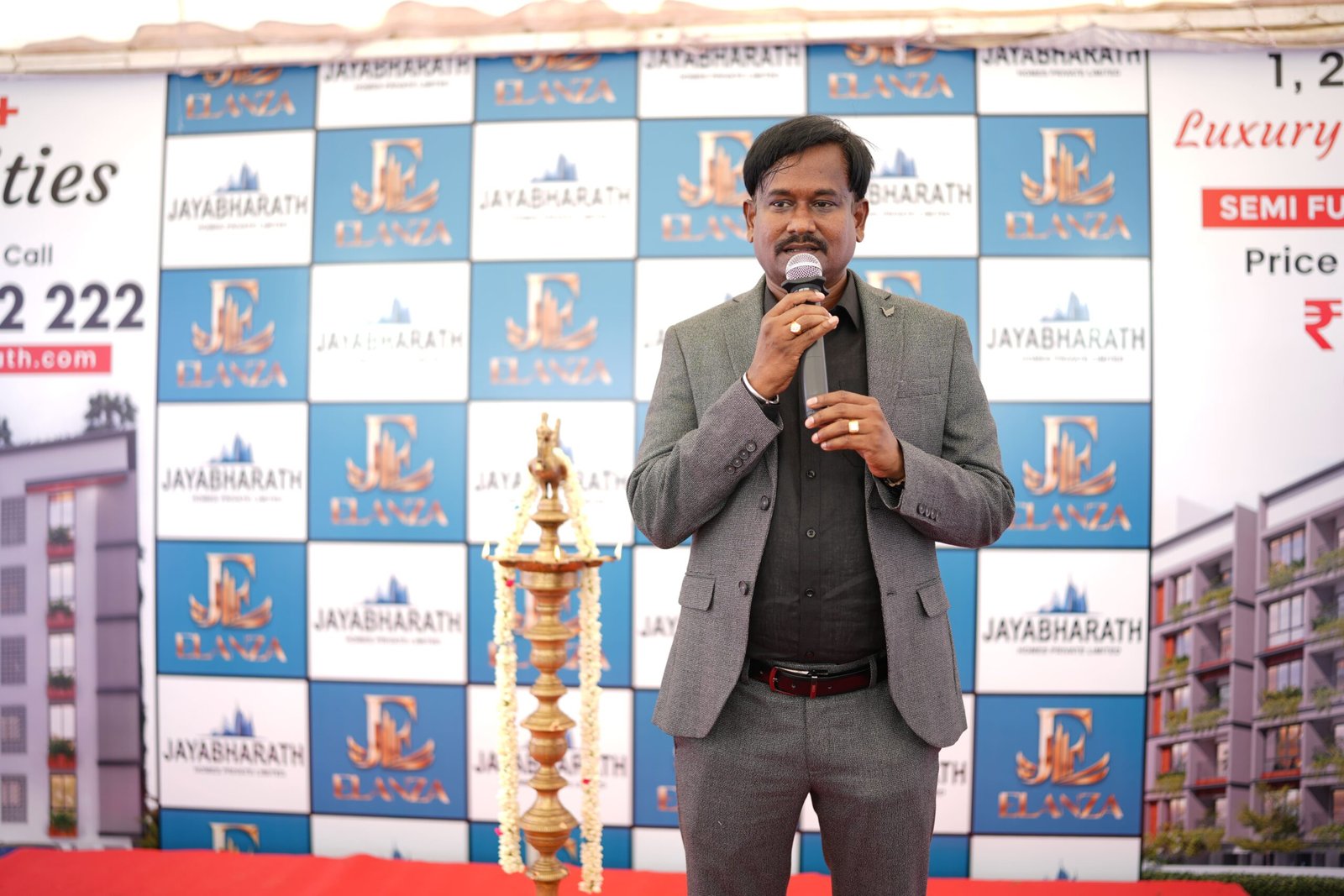Richest person in Madurai, Jayakumar Jayabharath, leading the grand launch of Jayabharath Elanza by Jayabharath Homes.