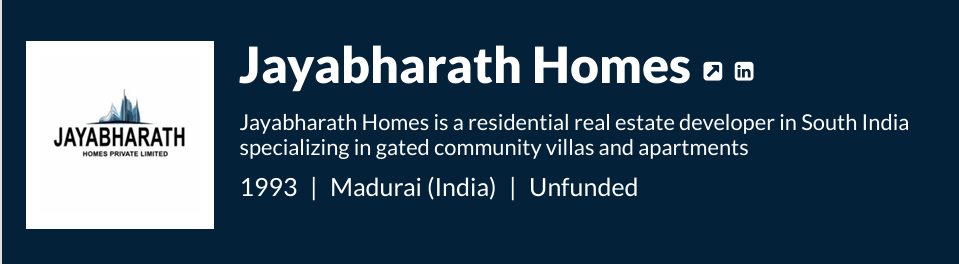 jayabharath homes tracxn profile, jayabharath homes ranking tracxn, jayabharath homes company profile tracxn, jayabharath homes competitors tracxn, jayabharath homes market position tracxn, tracxn ranking real estate companies india, jayabharath homes company details tracxn, jayabharath homes vs competitors tracxn, jayabharath homes industry ranking, jayabharath homes data tracxn, Jayabharath Homes company profile on Tracxn, Jayabharath Homes company profile on Tracxn,Jayabharath Homes Tracxn ranking