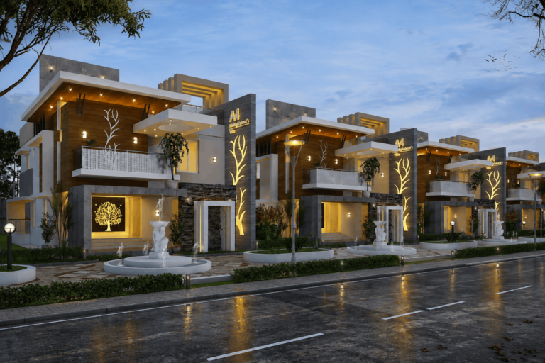 South Indian family enjoying outdoor space at a modern villa in Madurai
